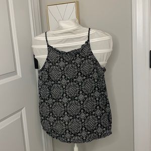 Black and White vintage patterned tank top.